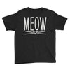 meow cute cat face Youth Tee