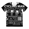 I Am A Cycling Man white letter All Over Women's T-shirt