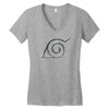 Hidden Leaf Village Symbol T-Shirt Women's V-Neck T-Shirt