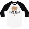 papa bear 3/4 Sleeve Shirt