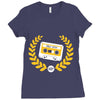 cassette taps Ladies Fitted T-Shirt