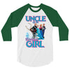 uncle of the birthday girl 3/4 Sleeve Shirt