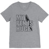 my pen is huge (2) V-Neck Tee