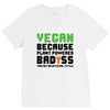 Vegan Because Plant Powered Badass V-Neck Tee