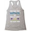 you can't buy happiness, but you can adopt a cat and that's pretty muc Racerback Tank