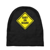 baby on board bumper sticker decal safety cute funny Baby Beanies