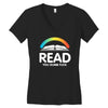 read you dumb fuck Women's V-Neck T-Shirt