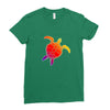 Sea Turtle Ladies Fitted T-Shirt