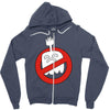 regular ghost Zipper Hoodie