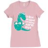 t rex skipped too many arm days Ladies Fitted T-Shirt