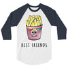 Burger and Fries Best Friends 3/4 Sleeve Shirt