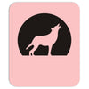 wolf howling at moon Mousepad