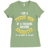 i'm a proud mom of a freaking awesome daughter Ladies Fitted T-Shirt