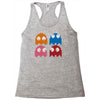cool retro 80s pacman ghosts video games Racerback Tank