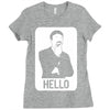 ashens hello Ladies Fitted T-Shirt