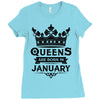 Queens Are Born In January Ladies Fitted T-Shirt