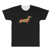 dachshund flower 2 All Over Men's T-shirt