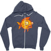 pufferfish Zipper Hoodie