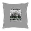 braakfast food coffee or campfires Throw Pillow