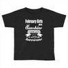 February Girls Are Sunshine Mixed With A Little Hurricane Toddler T-shirt