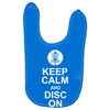keep calm and disc golf on target frisbee basket Baby Bibs