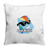 deal with it Throw Pillow