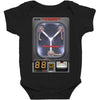 flux capacitor inspired by back to the future ideal birthd present Baby Bodysuit