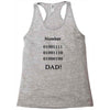 number one dad funny t shirt binary nerd geek tee s 3xl Racerback Tank