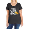 This Girl Loves Tacos Ladies Curvy T-Shirt