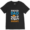 Class of 2017 Proud Dad Graduation V-Neck Tee