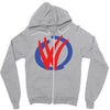 mod vw volkswagen dub logo Zipper Hoodie