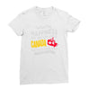 you can't buy happiness but you can live in canada Ladies Fitted T-Shirt