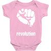 power to the people fist revolution Baby Onesie