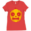 frightened jack o lantern Ladies Fitted T-Shirt