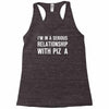 i'm in a serious relationship with pizza Racerback Tank