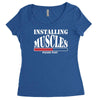 men's funny Women's Triblend Scoop T-shirt