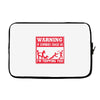 warning if zombies chase us i'm tripping you Laptop sleeve