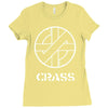 crass anarcho punk rock Ladies Fitted T-Shirt
