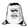 i ve been called a lot of names in my lifetime but papa is my favorite Drawstring Bags
