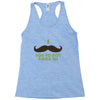 mustache pinch Racerback Tank