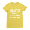 fucket list Ladies Fitted T-Shirt