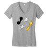 Creating a Little Disney Magic Character Women's V-Neck T-Shirt