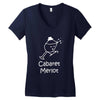 cabaret merlot Women's V-Neck T-Shirt