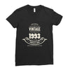 premium vintage 1993 classic perfectly aged limited edition Ladies Fitted T-Shirt