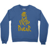 uomo dakar stampa oro moto deserto parigi africa sport Crewneck Sweatshirt