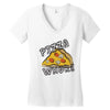Pizza Bitch Women's V-Neck T-Shirt