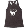 i am a cat lover Racerback Tank