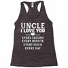 I Love You Uncle Racerback Tank
