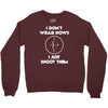 i don't wear bows Crewneck Sweatshirt