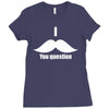 mustache (3) Ladies Fitted T-Shirt
